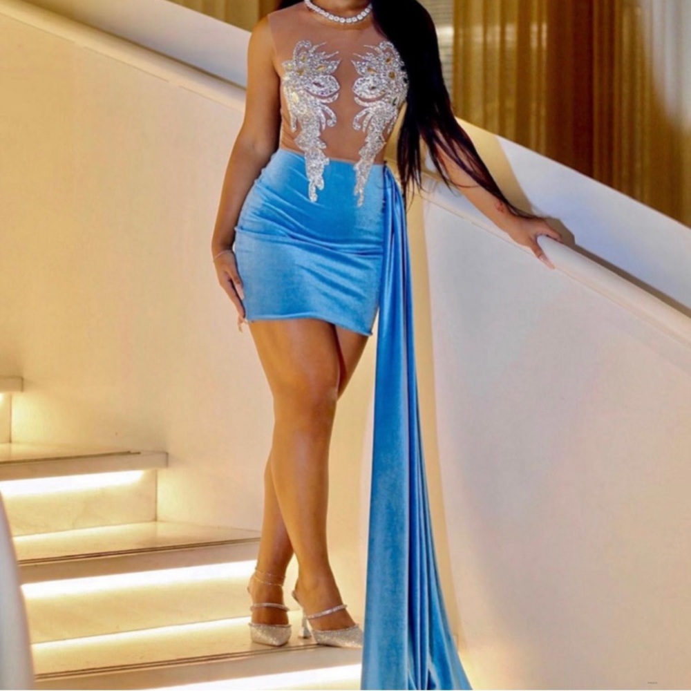 Homecoming/prom rhinestone dress.